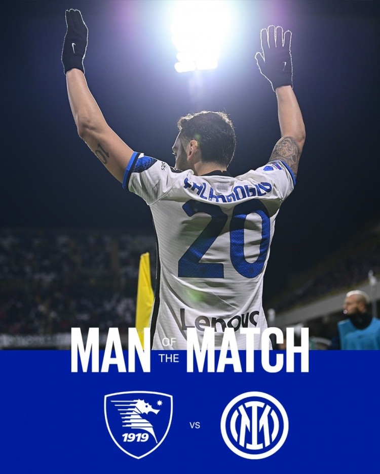  国际米兰客场爆冷负萨勒尼塔纳，恰尔汗奥卢失点成转折