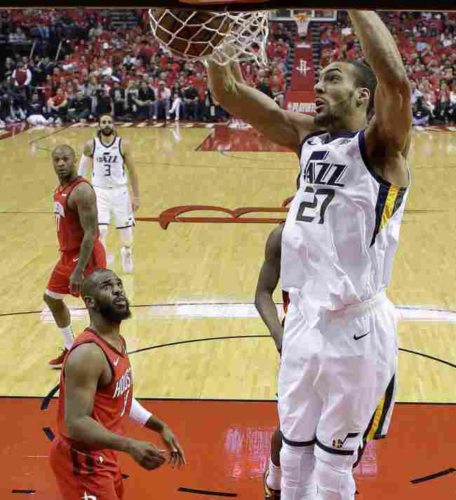  戈贝尔两双爵士主场轻取活塞延续强势表现  